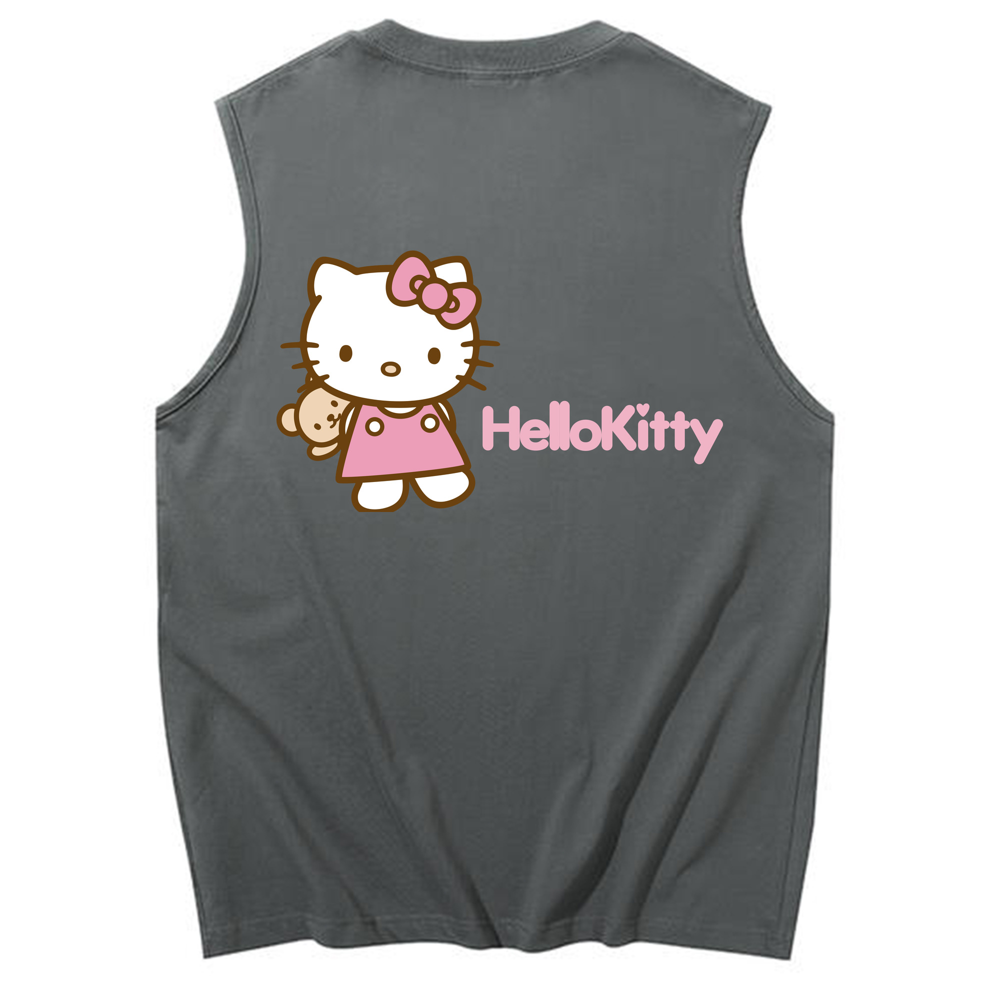 （画像用） Hello Kitty ハローキティ コットン100％タンクトップ（背面プリント）